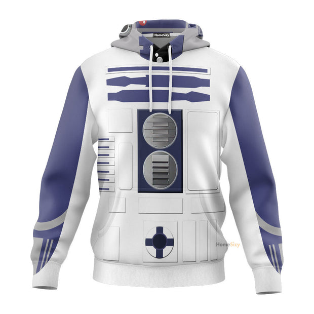 3D R2D2 Custom Cosplay Costume Hoodie QT208003Hf