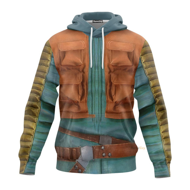 3D Stwa Greedo Custom Cosplay Costume Hoodie QT210296Hf