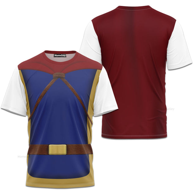 Prince Florian Snow White Cosplay Costume - 3D Tshirt