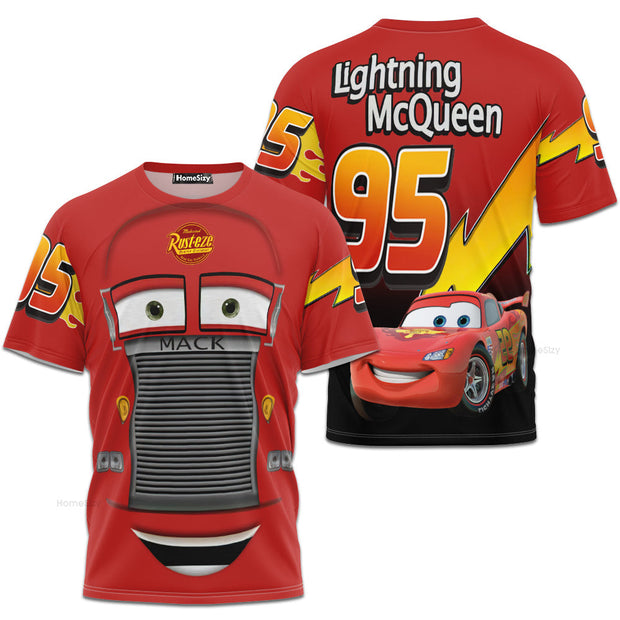 Mack Disney Cars Cosplay Costume - 3D Tshirt QT209007