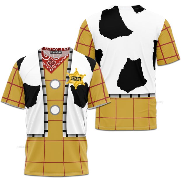 Toy Story Woody Cosplay Costume - 3D Tshirt