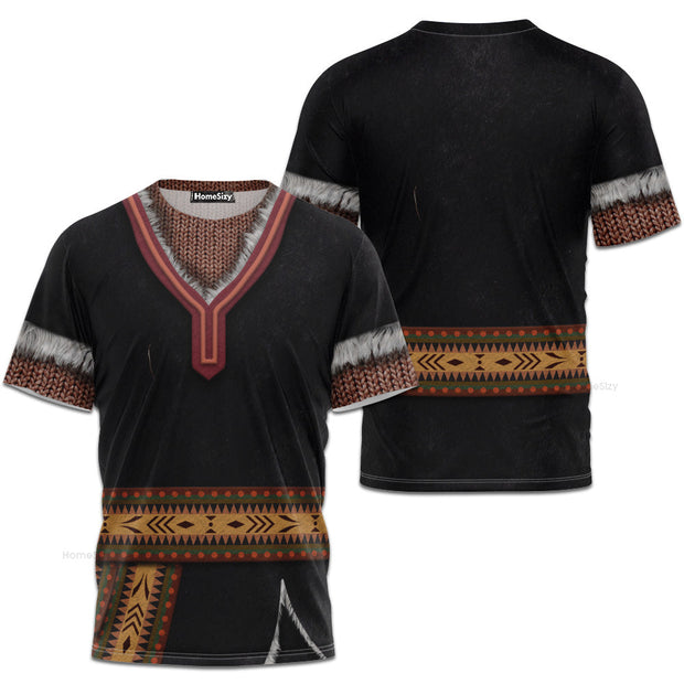 Kristoff Frozen 2 Cosplay Costume - 3D Tshirt
