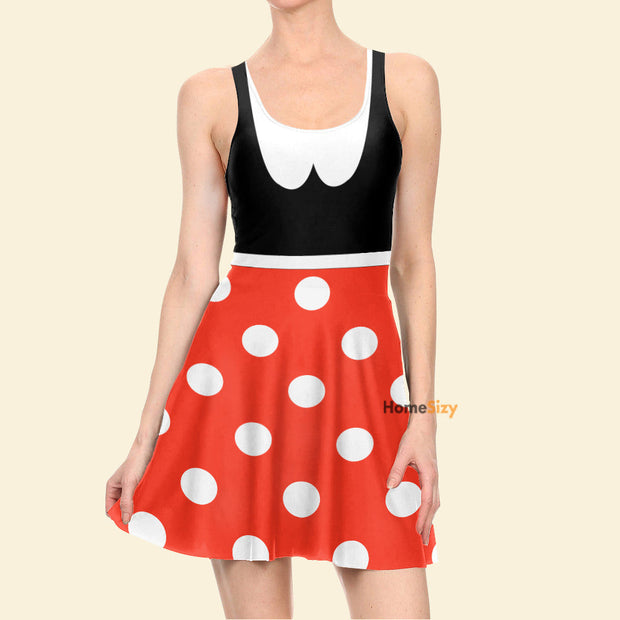 Minnie Mouse Dapper Day Cosplay Costume - Skater Dress
