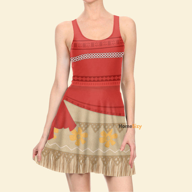 Moana Cosplay Costume - Skater Dress