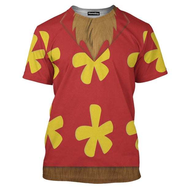 Dale Rescue Rangers Chip 'N' Dale Cosplay Costume - 3D Tshirt