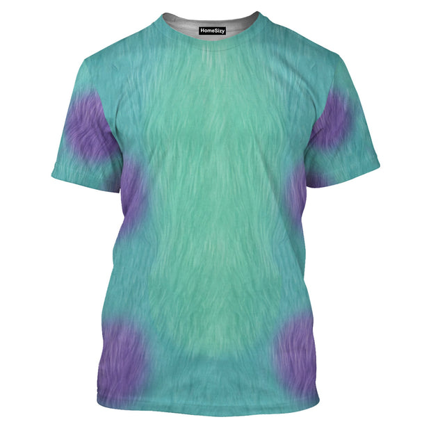 Sulley Monsters Inc Cosplay Costume - 3D Tshirt