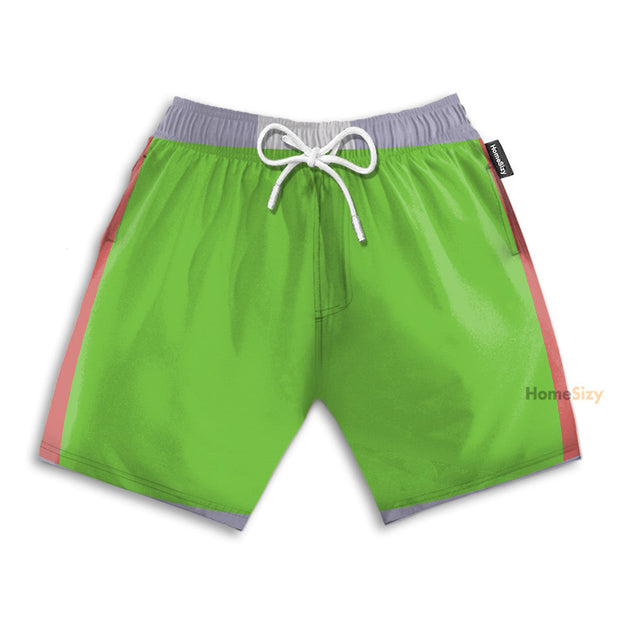 Smash Ultimate Game Little Mac Green Cosplay Costume - Beach Shorts