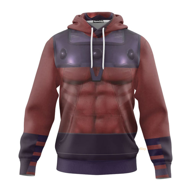 3D XM Magneto Custom Cosplay Costume Hoodie QT209533Hf