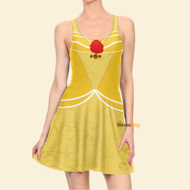 Beauty And The Beast Movie Princess Cosplay Costume - Skater Dress