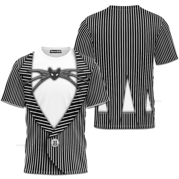 Jack Skellington Nightmare Before Christmas Cosplay Costume - 3D Tshirt