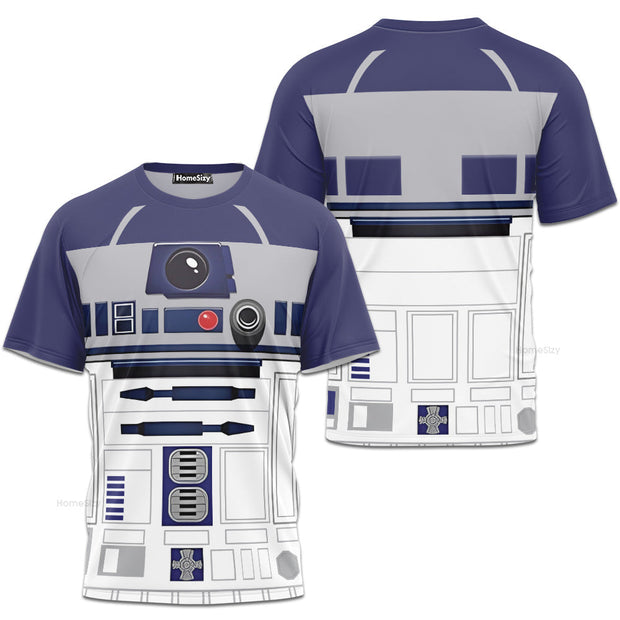 R2D2 Stwa Cosplay Costume - 3D Tshirt