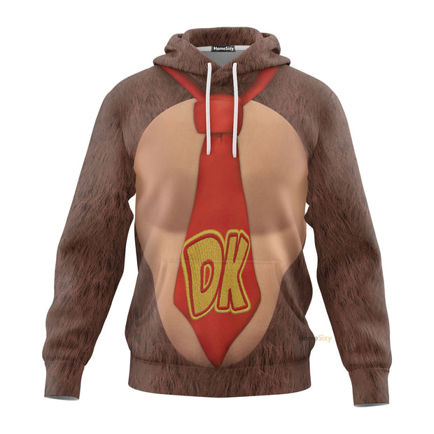3D Donkey Kong Custom Cosplay Costume Hoodie QT208514Hg