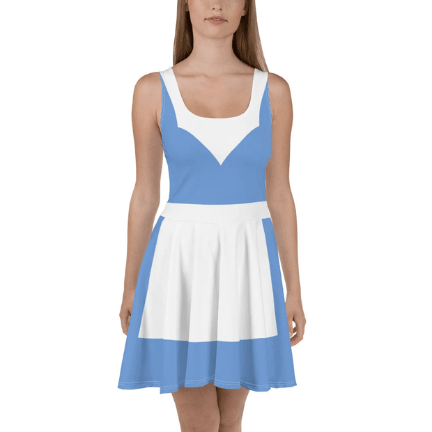 Beauty And The Beast Belle Provincial Life Cosplay Costume - Skater Dress