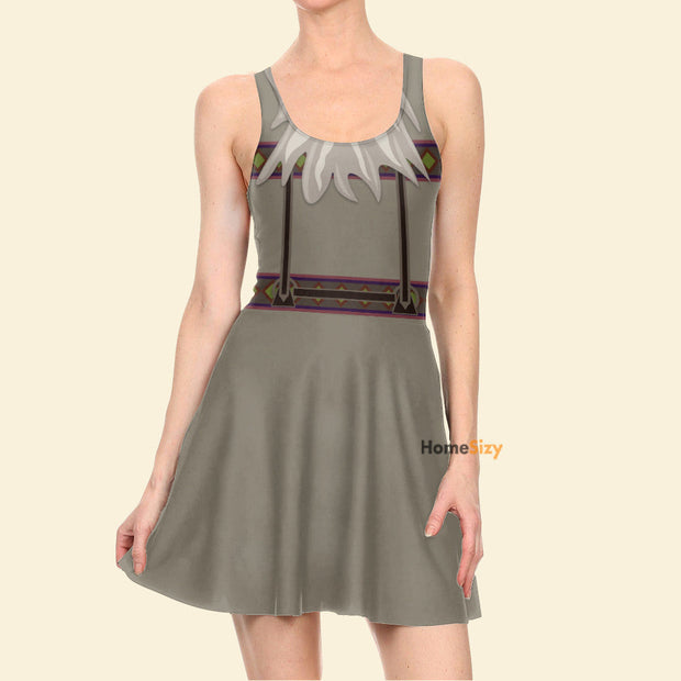 Frozen Movie Sven Reindeer Cosplay Costume - Skater Dress
