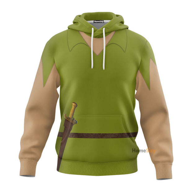 3D Peter Pan Custom Cosplay Costume Hoodie Tshirt QT209317