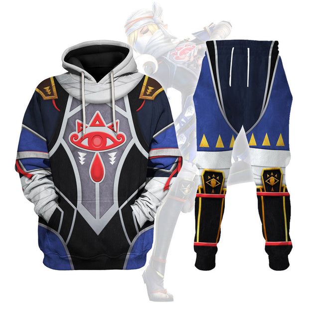 Sheik LOZD Attire Unisex Hoodie Sweatshirt T-shirt Sweatpants Cosplay ZDHS18