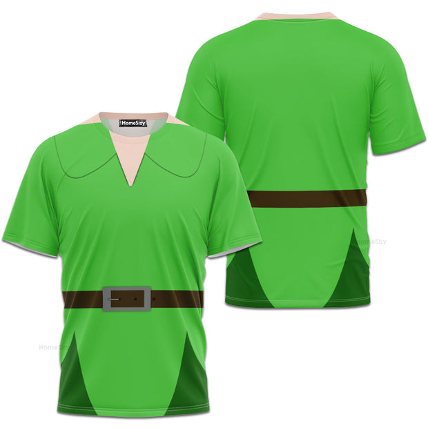 Peter Pan Cosplay Costume - 3D Tshirt
