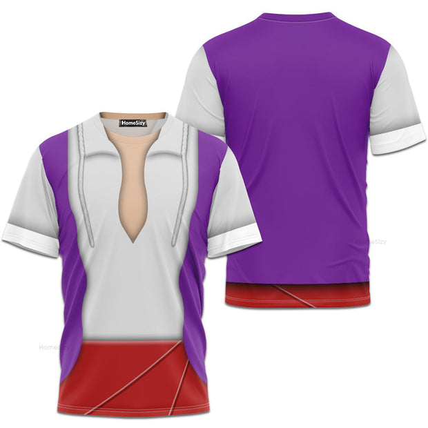 Prince Ali Aladdin Cosplay Costume - 3D Tshirt