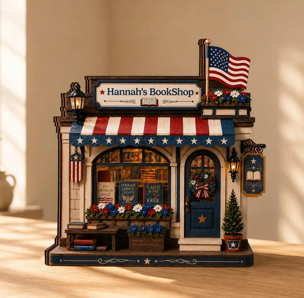 Bookstore Name Sign - Personalized Wooden Block - 250th Anniversary Gift