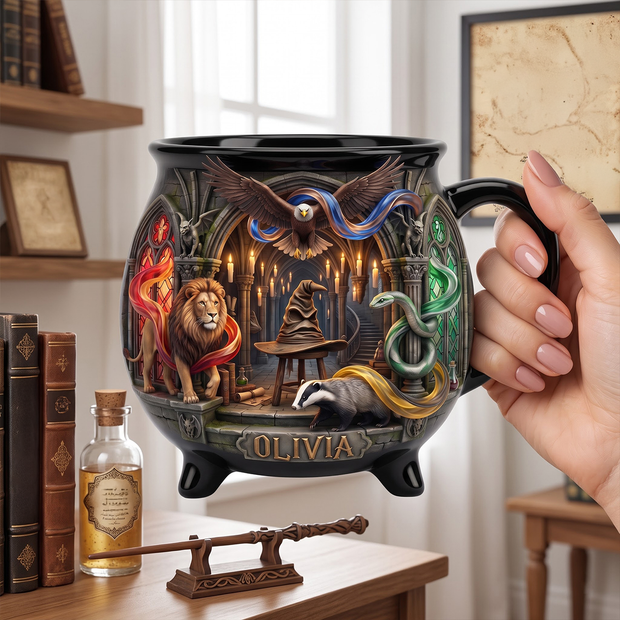 Hocus Ceramic Cauldron Mug - Personalized Cauldron Mug - Gifts For Witch Lovers