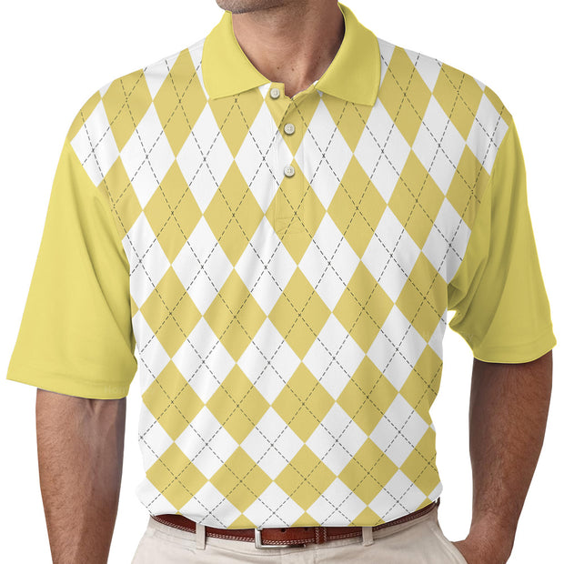Yes I Do Have A Retirement Plan I Plan On Bowling Polo Shirt, Yellow Argyle Pattern Shirt, Gift For Bowlers QT207268Tf