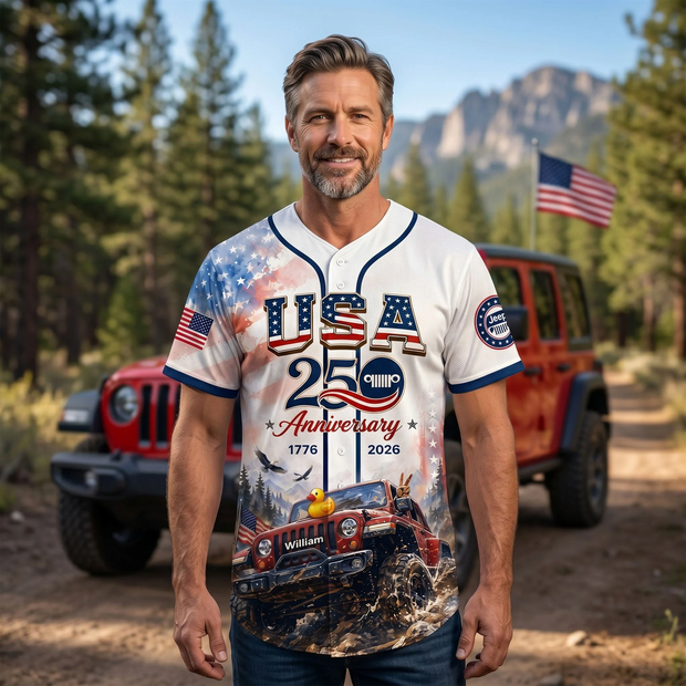 American Off-road Legend Jersey - Personalized Baseball Jersey - Gifts For Off-road Lovers