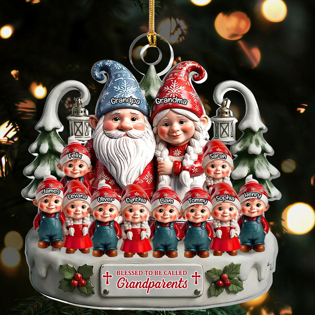 Blessed To Be Called Grandparents - Personalized Acrylic Ornament - Gift For Christmas TD118