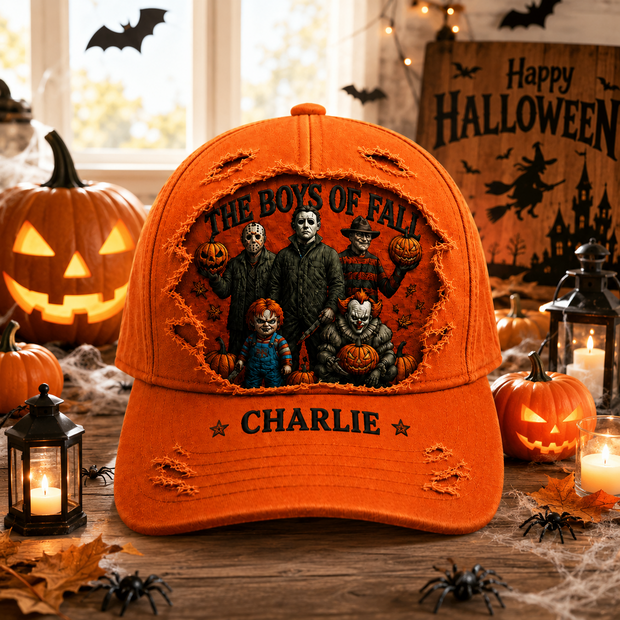 Horror Movie Characters Halloween Cap - Personalized Classic Cap- Gift For Halloween
