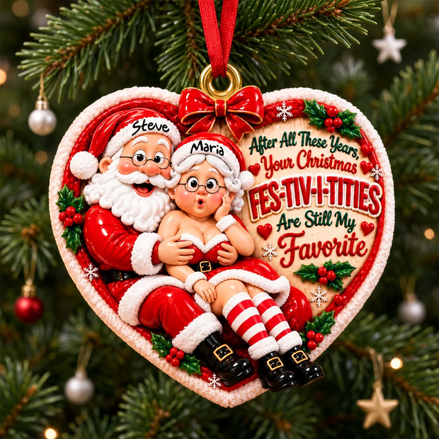 Still My Favorite Custom Name Christmas Gift For Couple - Personalized Acrylic Ornament