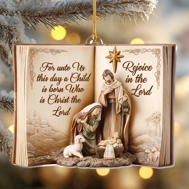 Light Of Bethlehem - Acrylic Ornament - Gift For Christmas HL128