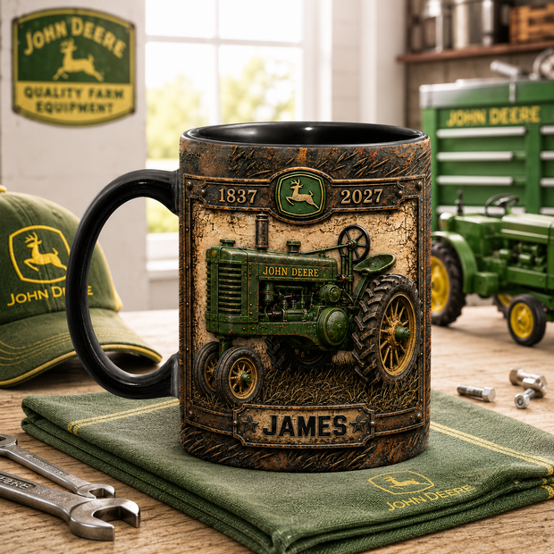 Quality Farm Equipment - Personalized Accent Mug - Gift For Farmers