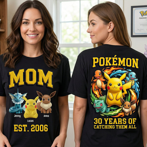 PoMo Catching Them All PokéMom - Personalized All Over Shirt CT01