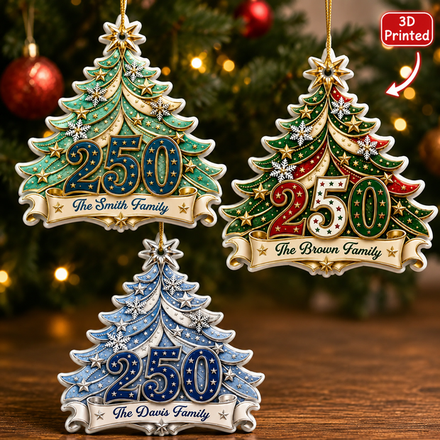 Home For The Holidays - Personalized 3D Acrylic Ornament - Christmas Gift For Family