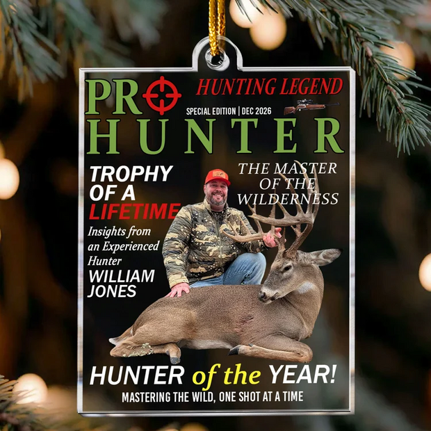 Hunter Of The Year Custom Name Gift - Personalized Acrylic Ornament