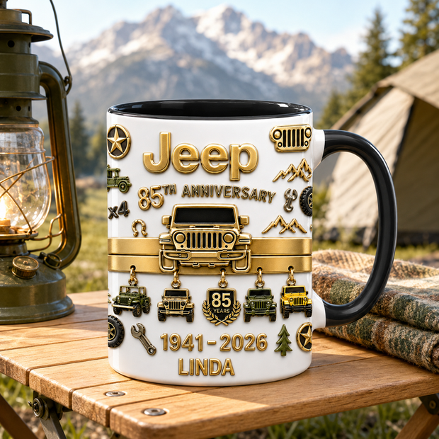 85th Anniversary Off-Road Mug - Personalized Accent Mug - Gift For Off-Road Lovers