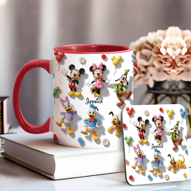 Just A Girl Who Loves Magic - Personalized Accent Mug CT01