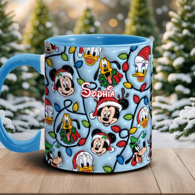 Xmas In Mousetown - Personalized Mouse Accent Mug CT01