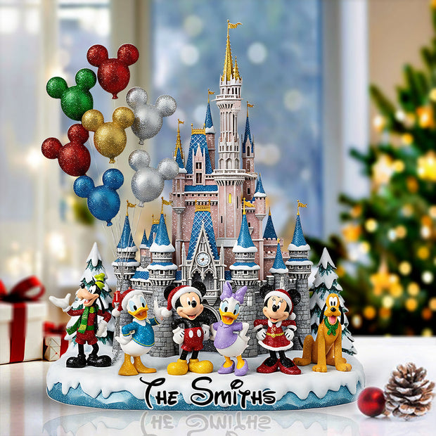 Mouse Happy Christmas - Personalized Shaped Acrylic Plaque CT01
