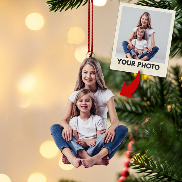 Custom Family Photo - Personalized Shaped Acrylic Ornament - Gift For Family Members HN02