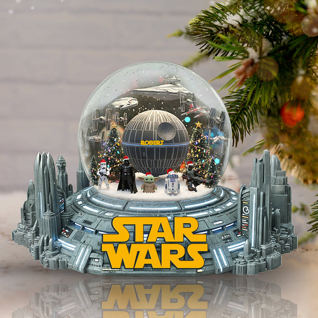 The Force Merry Christmas - Personalized Shaped Acrylic Plaque CT01