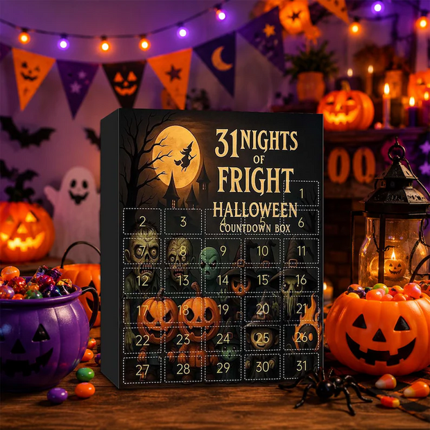 2026 Halloween Countdown Calendar - Box Advent Calendar With Charms - Gift For Halloween