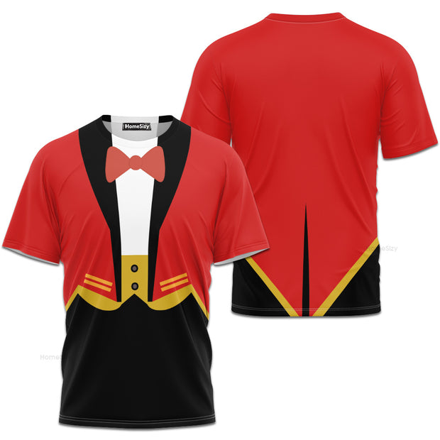 Ringmaster Circus Clown Magician Cosplay Costume - 3D Tshirt