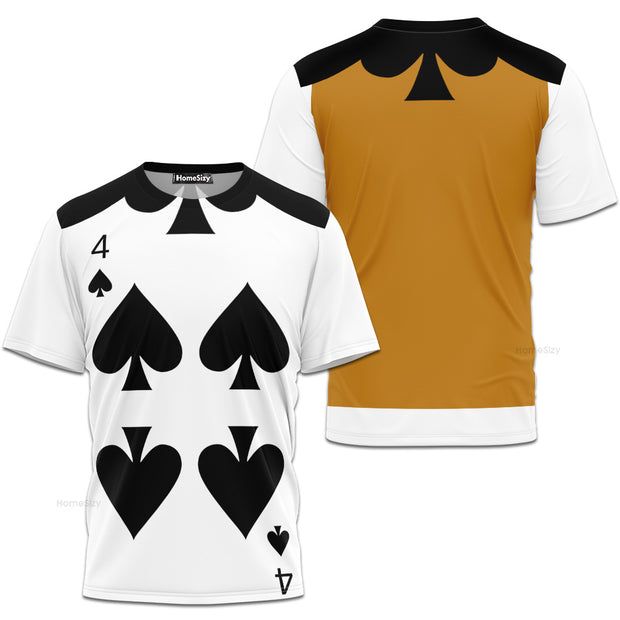 Black Spade Alice In Wonderland Cosplay Costume - 3D Tshirt