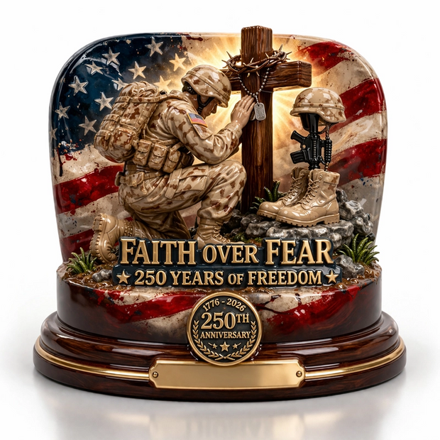 America 250th Anniversary Veteran - Personalized Acrylic Plaque - 250th Anniversary Gift CT01