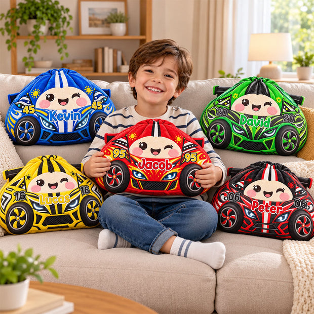 Dumpling Squishy Little Speedster Christmas Gift For Kids, Family - Personalized Shaped Pillow