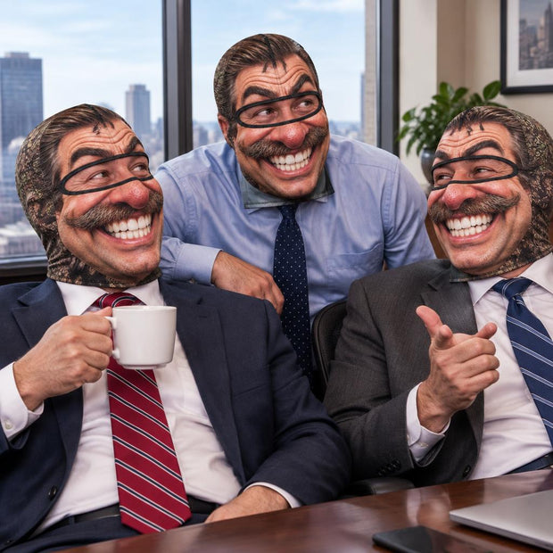 Custom Funny Office Boss Costume Headwear - Personalized Balaclava Face Mask