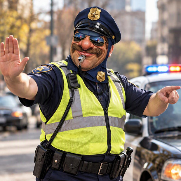 Custom Funny Police Officer Costume Headwear - Personalized Balaclava Face Mask