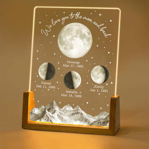 We Cherish You Beyond Stars - Personalized Custom Night Light - Gift For Father's Day