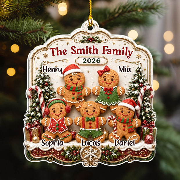 Sweet Family - Personalized Acrylic Ornament - Chrismas Gift For Family