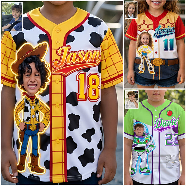 To Infinity And Beyond - Personalized  Baseball Jersey for Kids, Youth - Gift For Kid